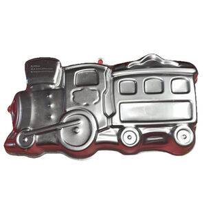 Vintage 1990 Wilton Train Cake Pan 2105-6500 Locomotive Aluminum Mold Bakeware